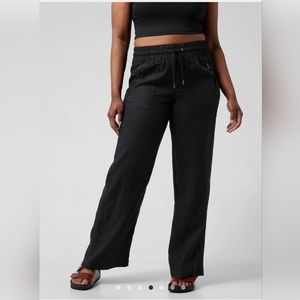 Athleta Cabo linen wide leg pants